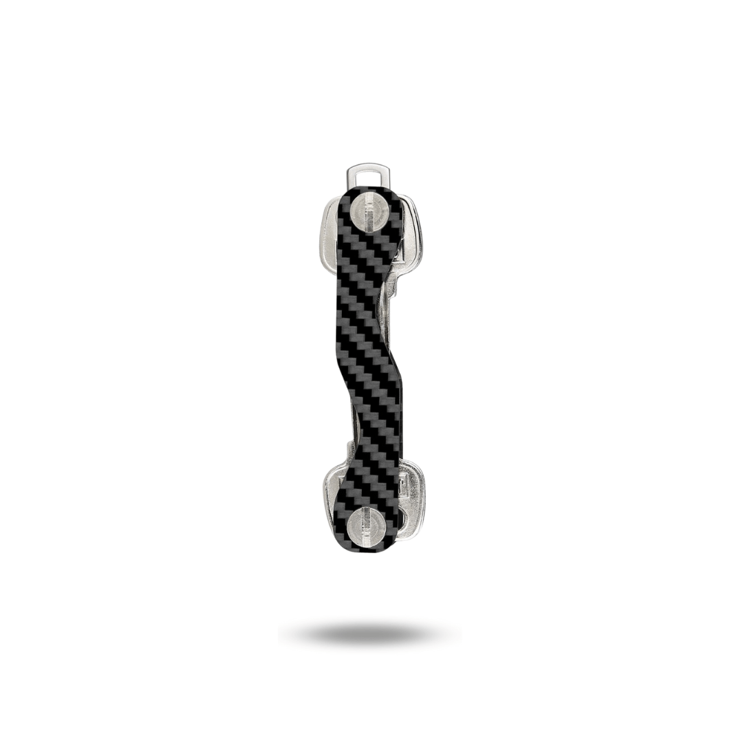 AirTrackMate Carbon Fiber Key Holder Smart Key Wallet DIY Keychain EDC Pocket Car Key Organizer Chains Keychain Household Key Clip Keysmart