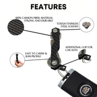 Thumbnail for AirTrackMate Carbon Fiber Key Holder Smart Key Wallet DIY Keychain EDC Pocket Car Key Organizer Chains Keychain Household Key Clip Keysmart